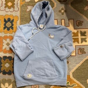 GOAT Light Blue Hoodie Sweatshirt.  Sz. M.